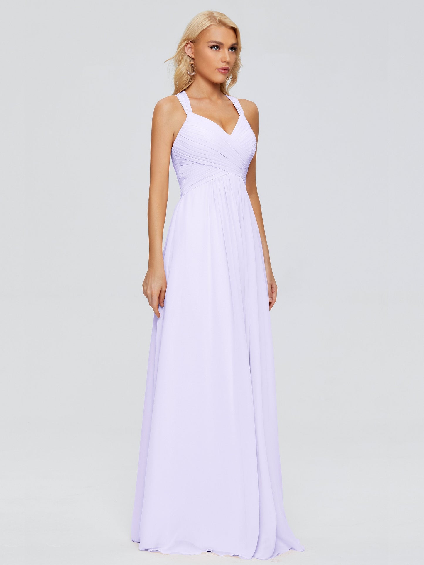 Josephine Spaghetti Straps Chiffon Bridesmaid Dresses