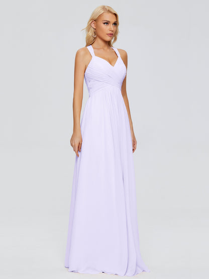 Josephine Spaghetti Straps Chiffon Bridesmaid Dresses