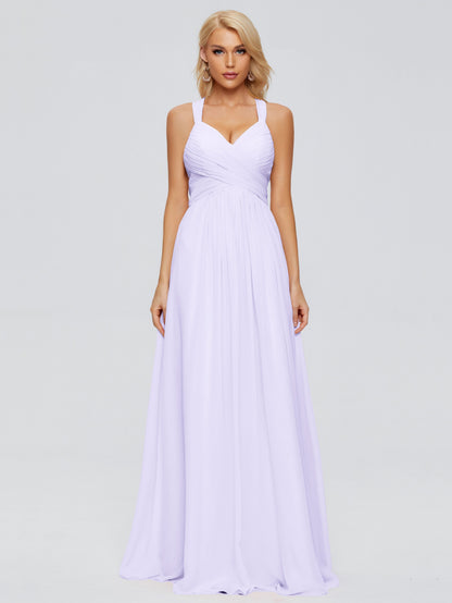 Josephine Spaghetti Straps Chiffon Bridesmaid Dresses