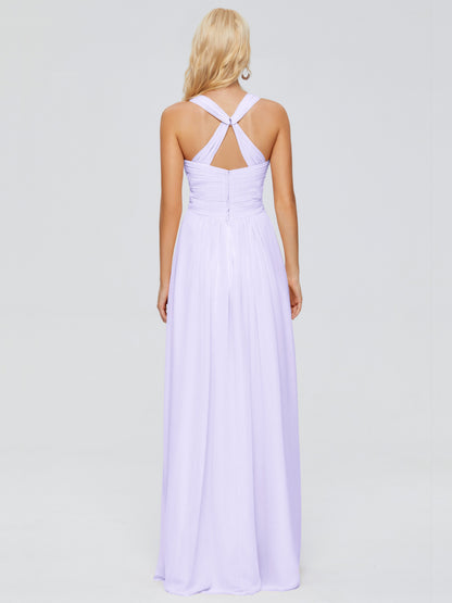 Josephine Spaghetti Straps Chiffon Bridesmaid Dresses
