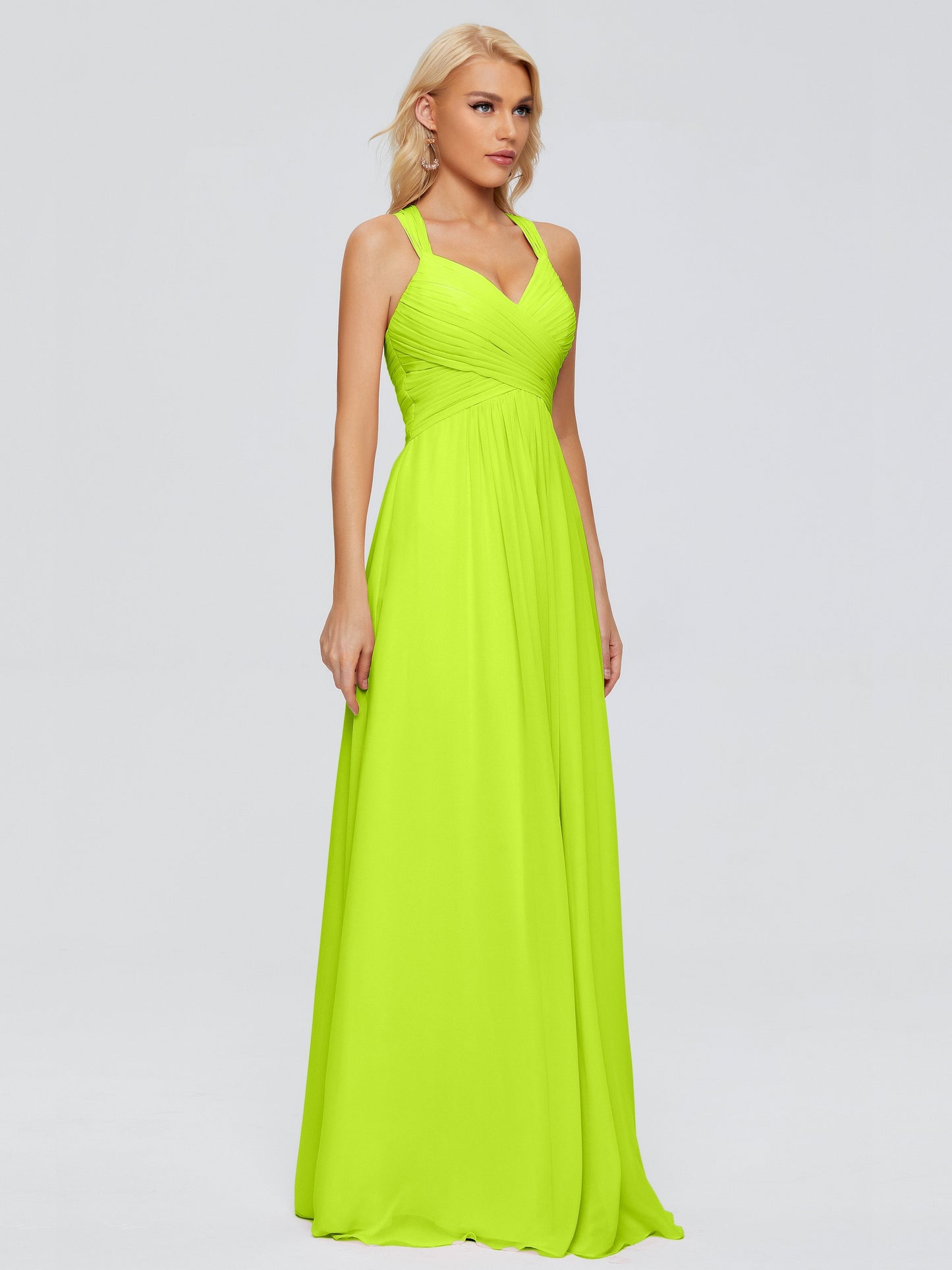 Josephine Spaghetti Straps Chiffon Bridesmaid Dresses