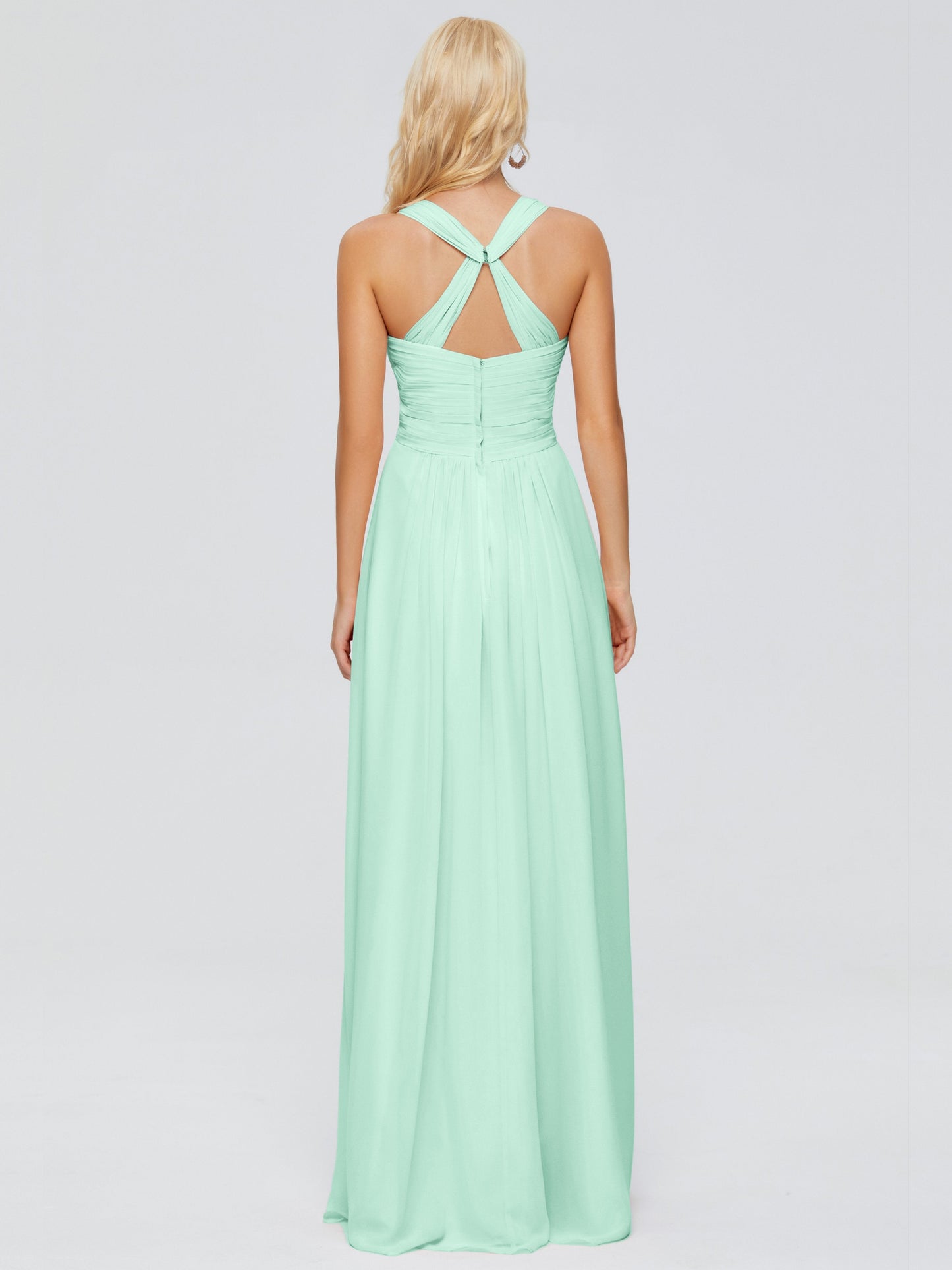 Josephine Spaghetti Straps Chiffon Bridesmaid Dresses