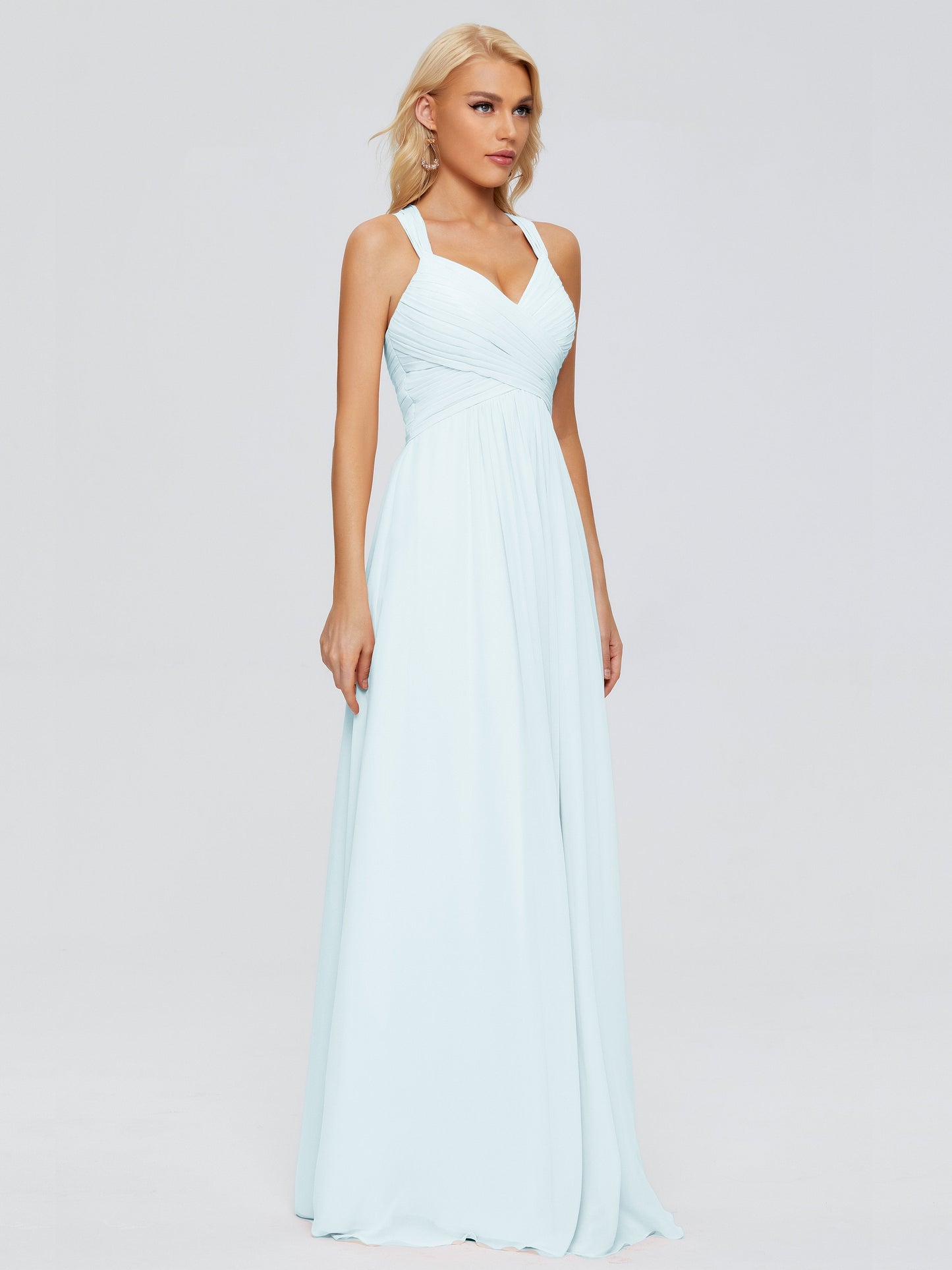 Josephine Spaghetti Straps Chiffon Bridesmaid Dresses