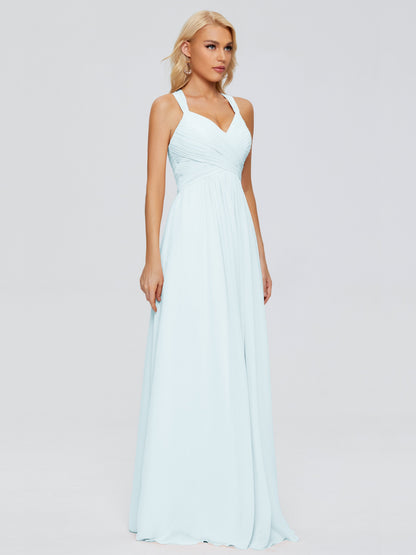 Josephine Spaghetti Straps Chiffon Bridesmaid Dresses