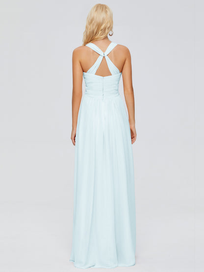 Josephine Spaghetti Straps Chiffon Bridesmaid Dresses