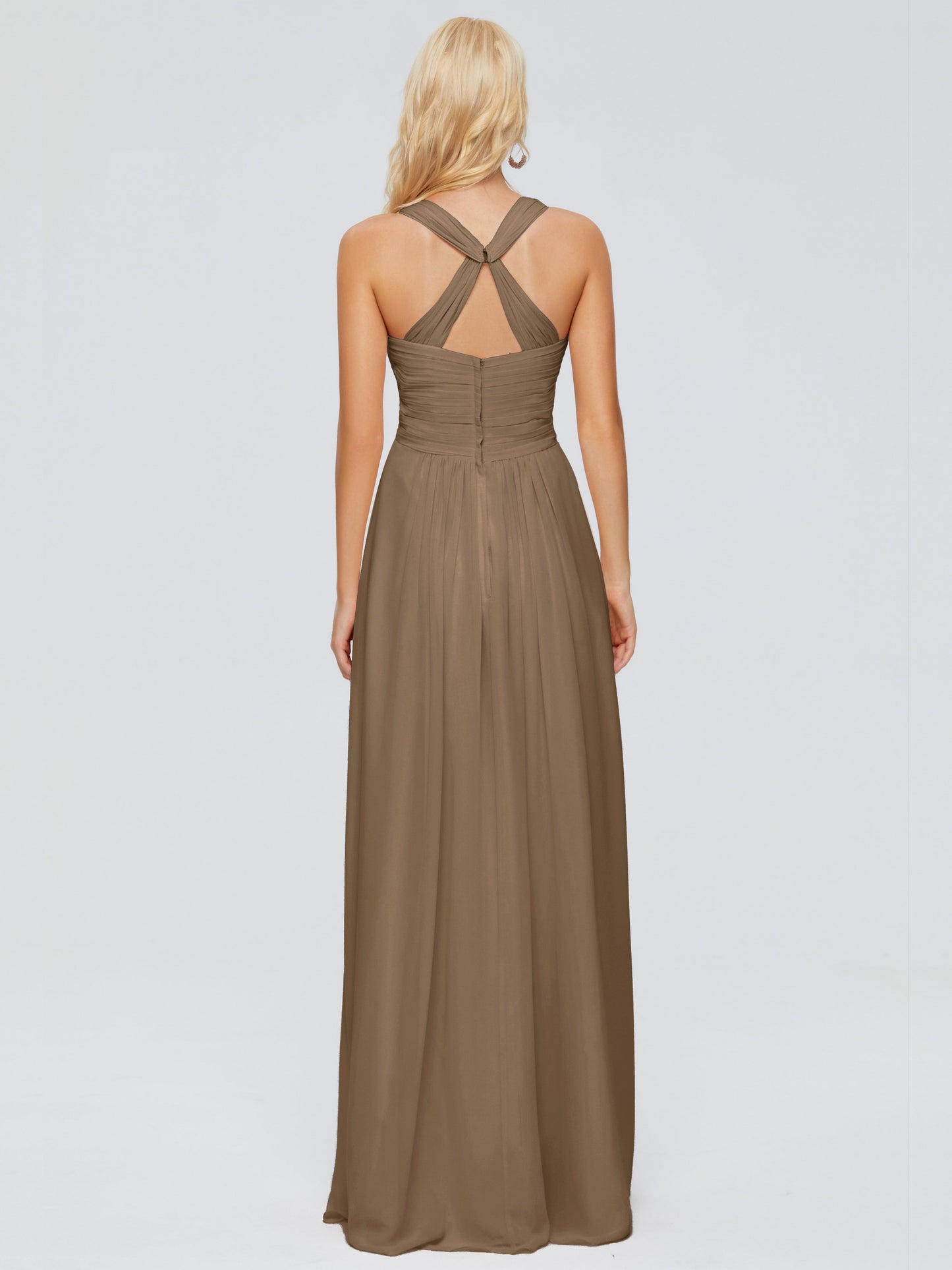 Josephine Spaghetti Straps Chiffon Bridesmaid Dresses