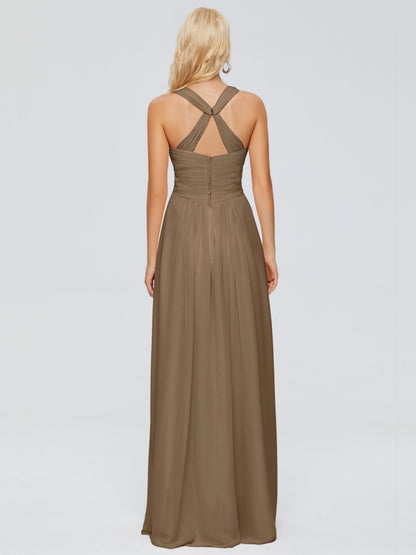 Josephine Spaghetti Straps Chiffon Bridesmaid Dresses