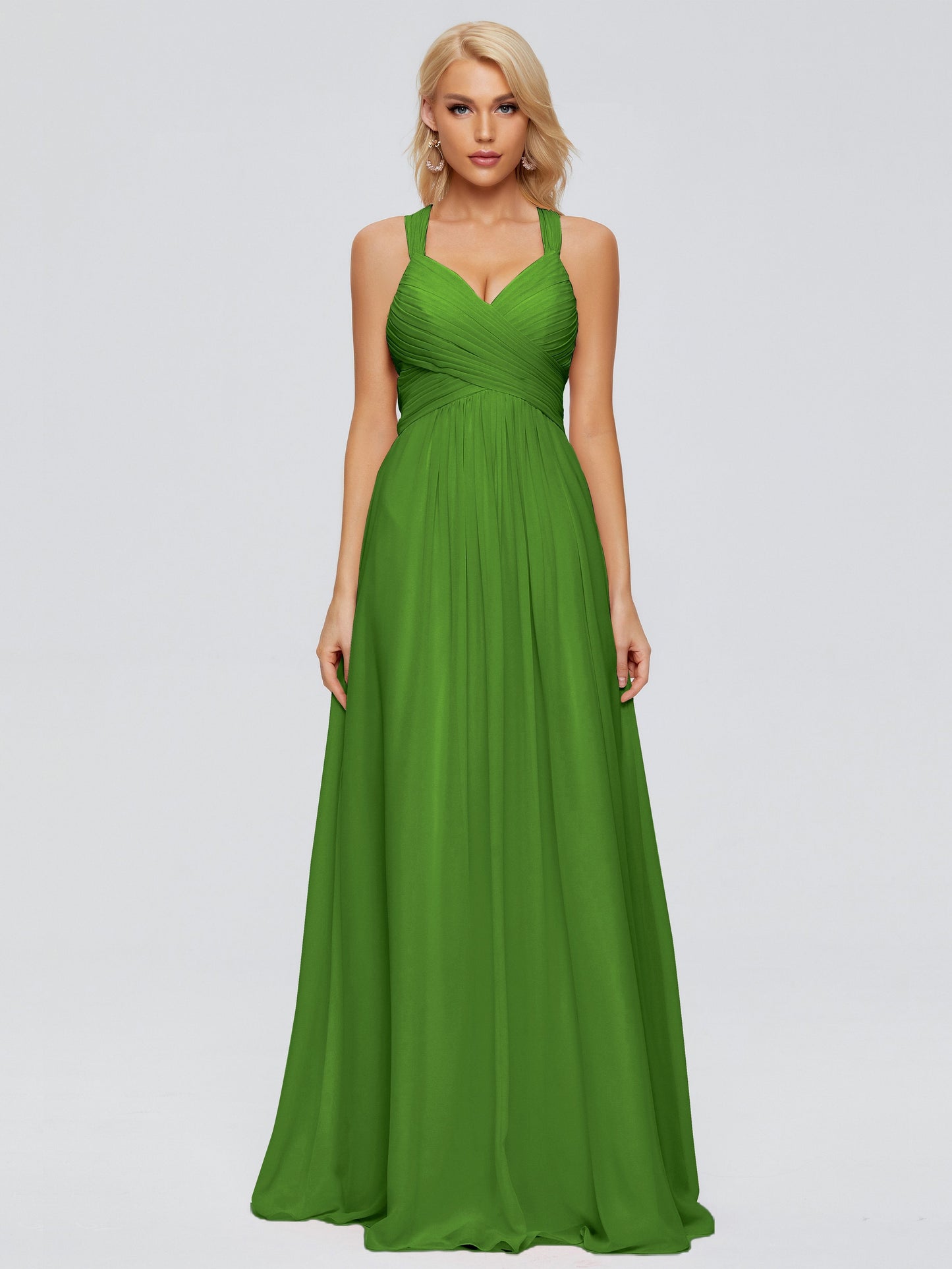 Josephine Spaghetti Straps Chiffon Bridesmaid Dresses