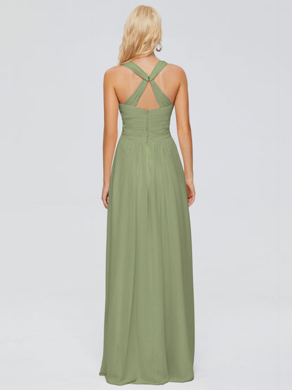 Josephine Spaghetti Straps Chiffon Bridesmaid Dresses