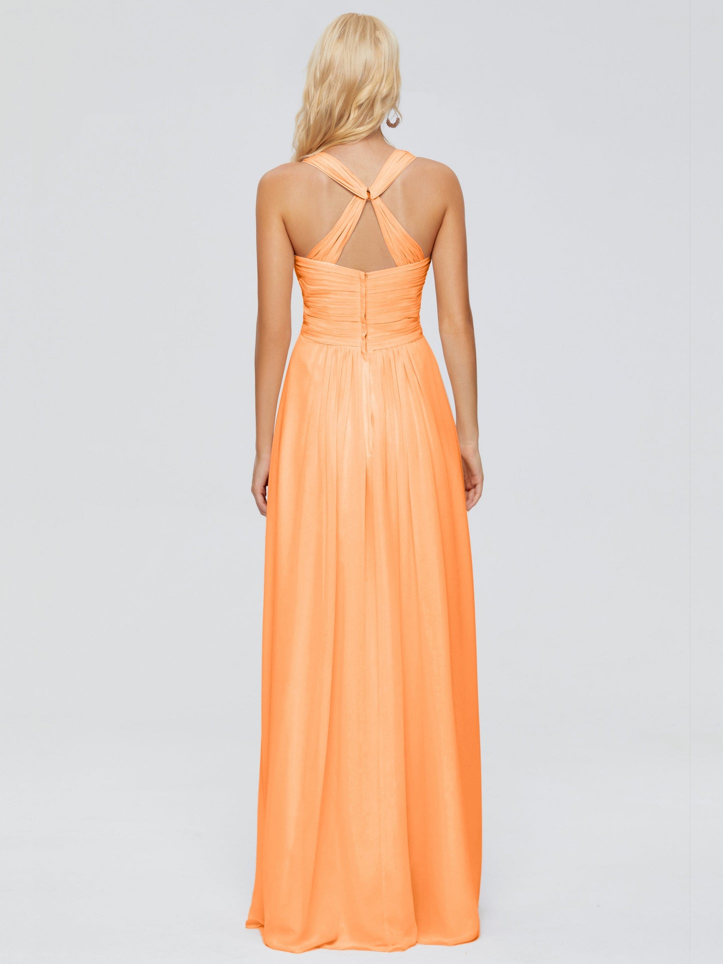 Josephine Spaghetti Straps Chiffon Bridesmaid Dresses