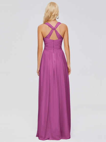 Josephine Spaghetti Straps Chiffon Bridesmaid Dresses