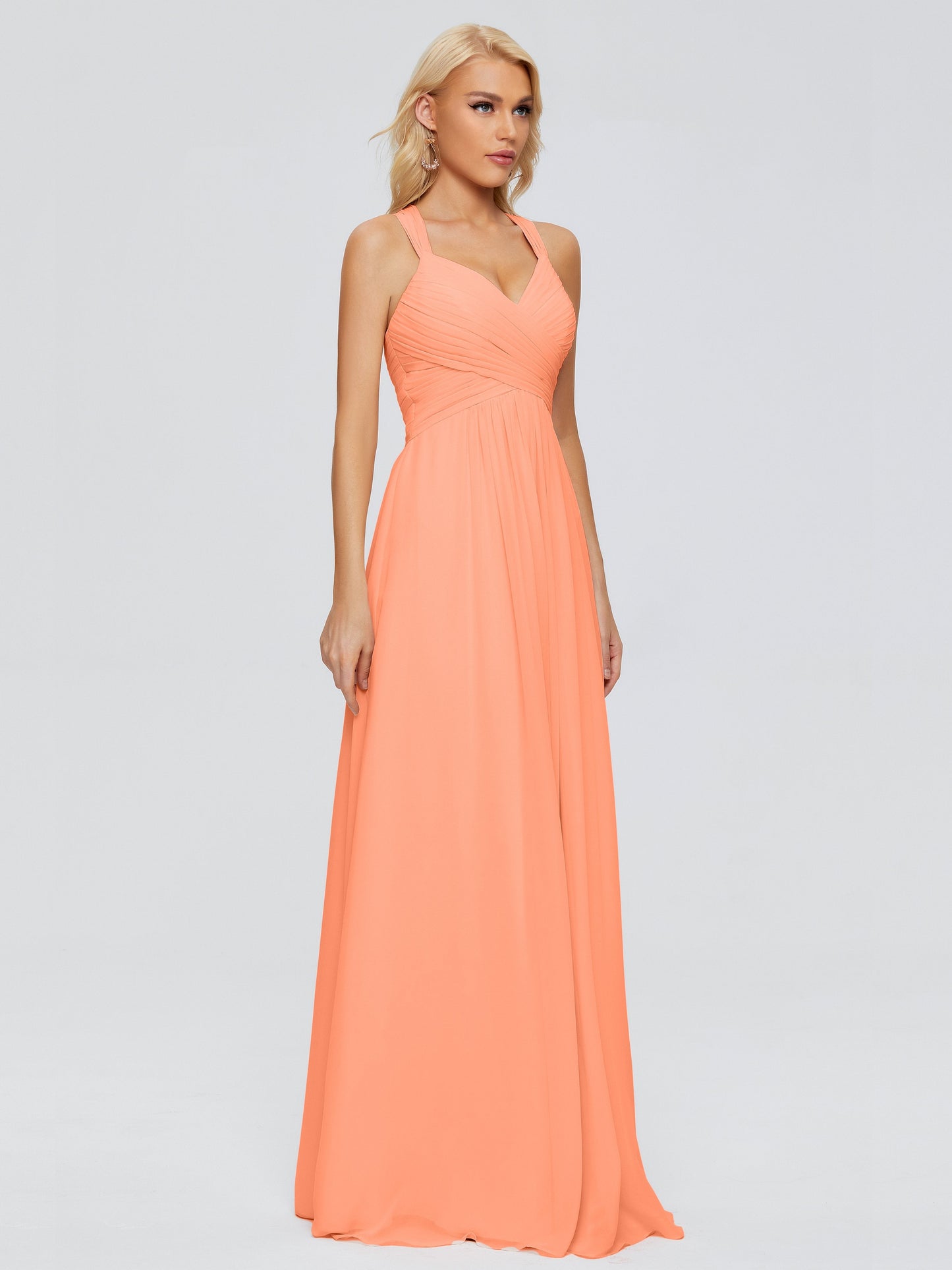 Josephine Spaghetti Straps Chiffon Bridesmaid Dresses