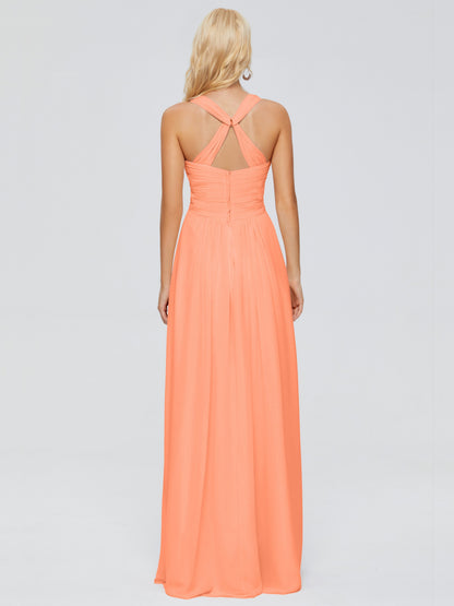 Josephine Spaghetti Straps Chiffon Bridesmaid Dresses