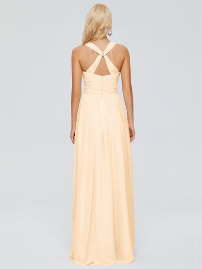 Josephine Spaghetti Straps Chiffon Bridesmaid Dresses