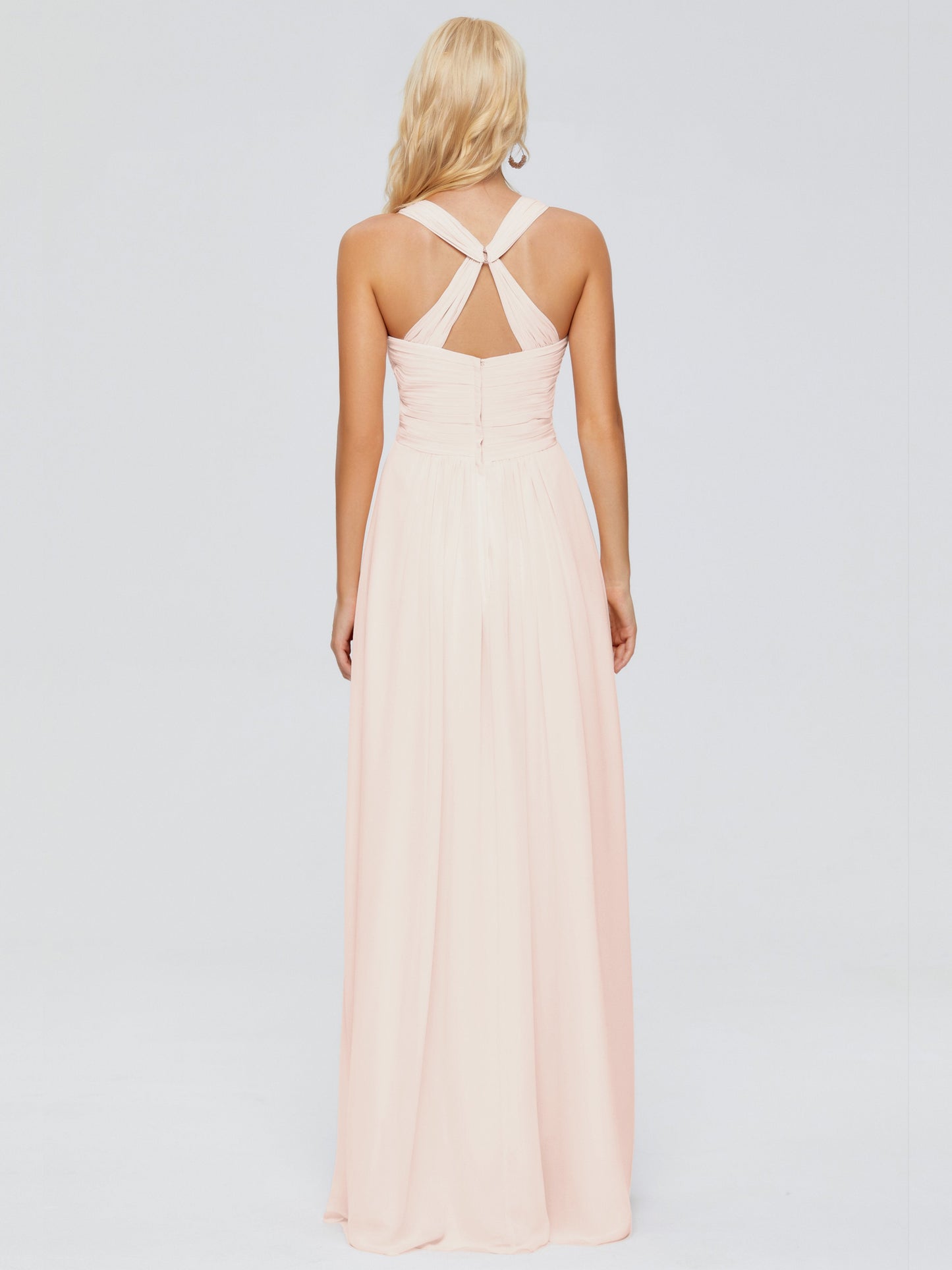 Josephine Spaghetti Straps Chiffon Bridesmaid Dresses