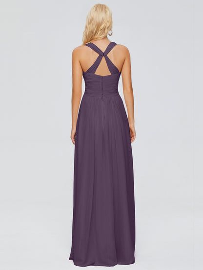Josephine Spaghetti Straps Chiffon Bridesmaid Dresses