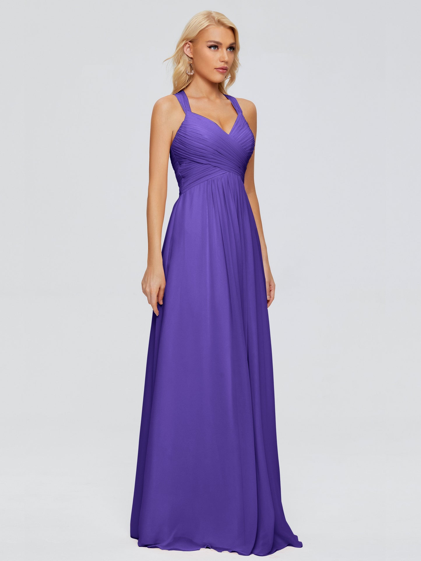 Josephine Spaghetti Straps Chiffon Bridesmaid Dresses