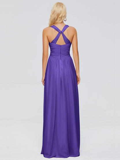 Josephine Spaghetti Straps Chiffon Bridesmaid Dresses