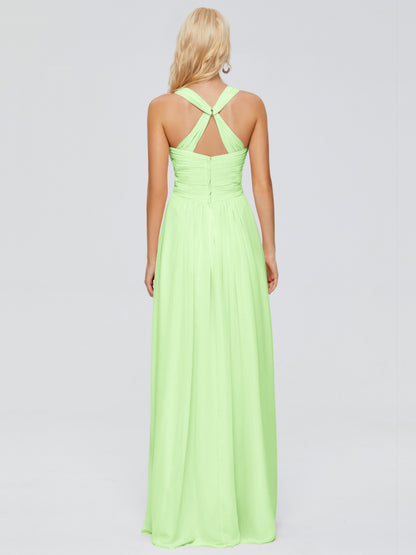 Josephine Spaghetti Straps Chiffon Bridesmaid Dresses