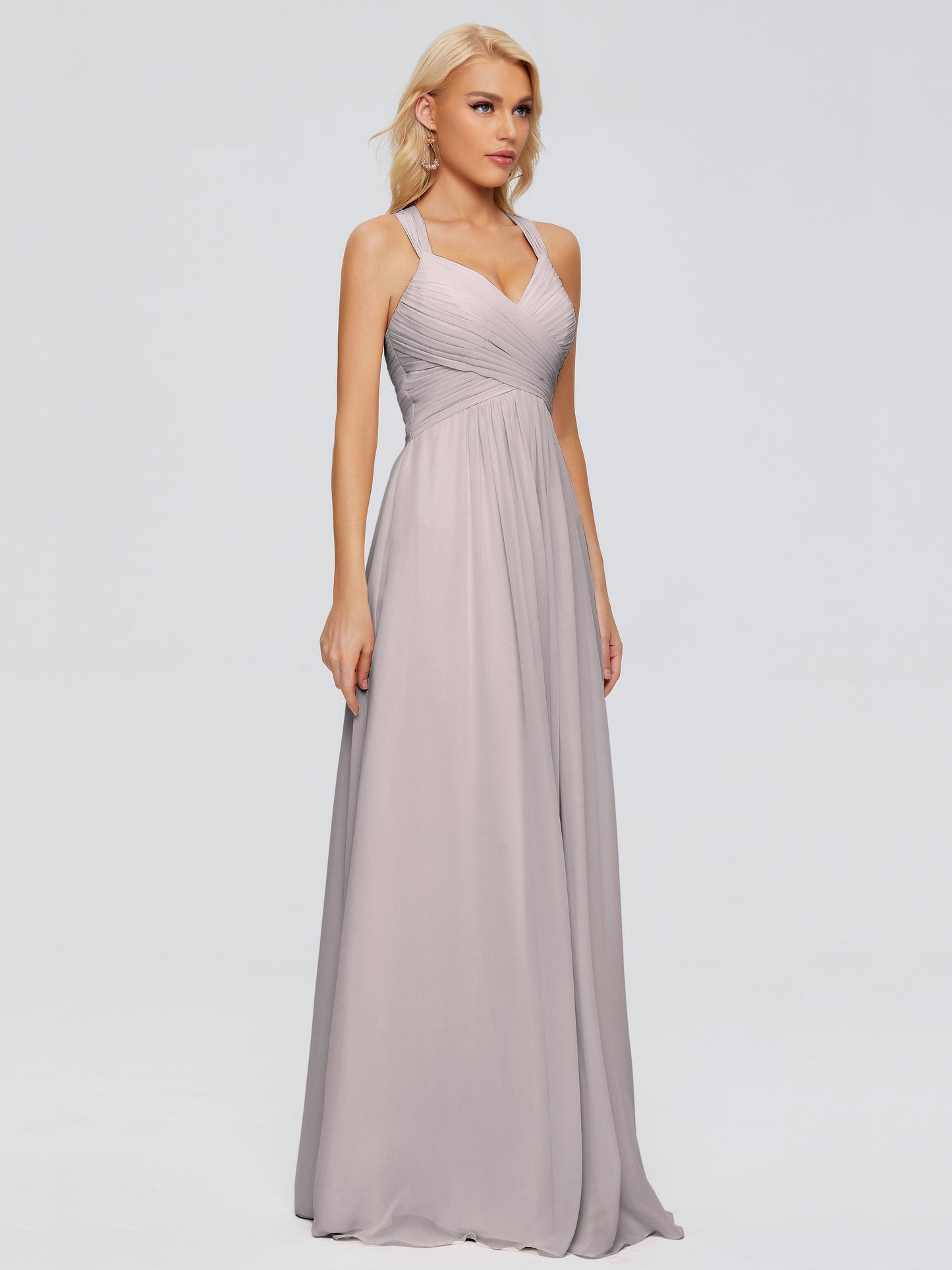 Josephine Spaghetti Straps Chiffon Bridesmaid Dresses