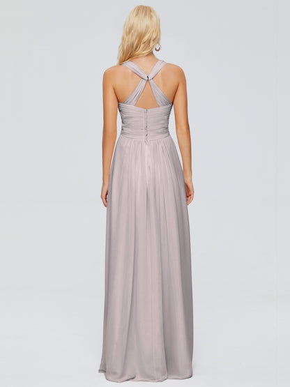 Josephine Spaghetti Straps Chiffon Bridesmaid Dresses
