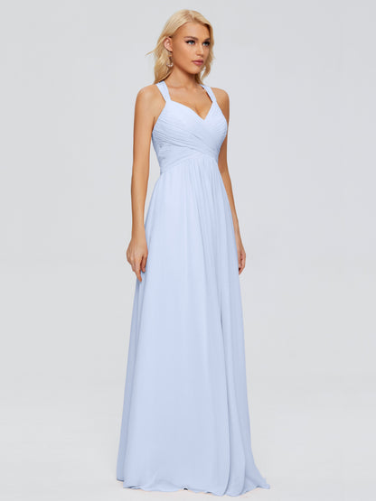 Josephine Spaghetti Straps Chiffon Bridesmaid Dresses