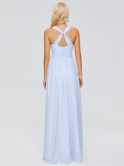 Josephine Spaghetti Straps Chiffon Bridesmaid Dresses