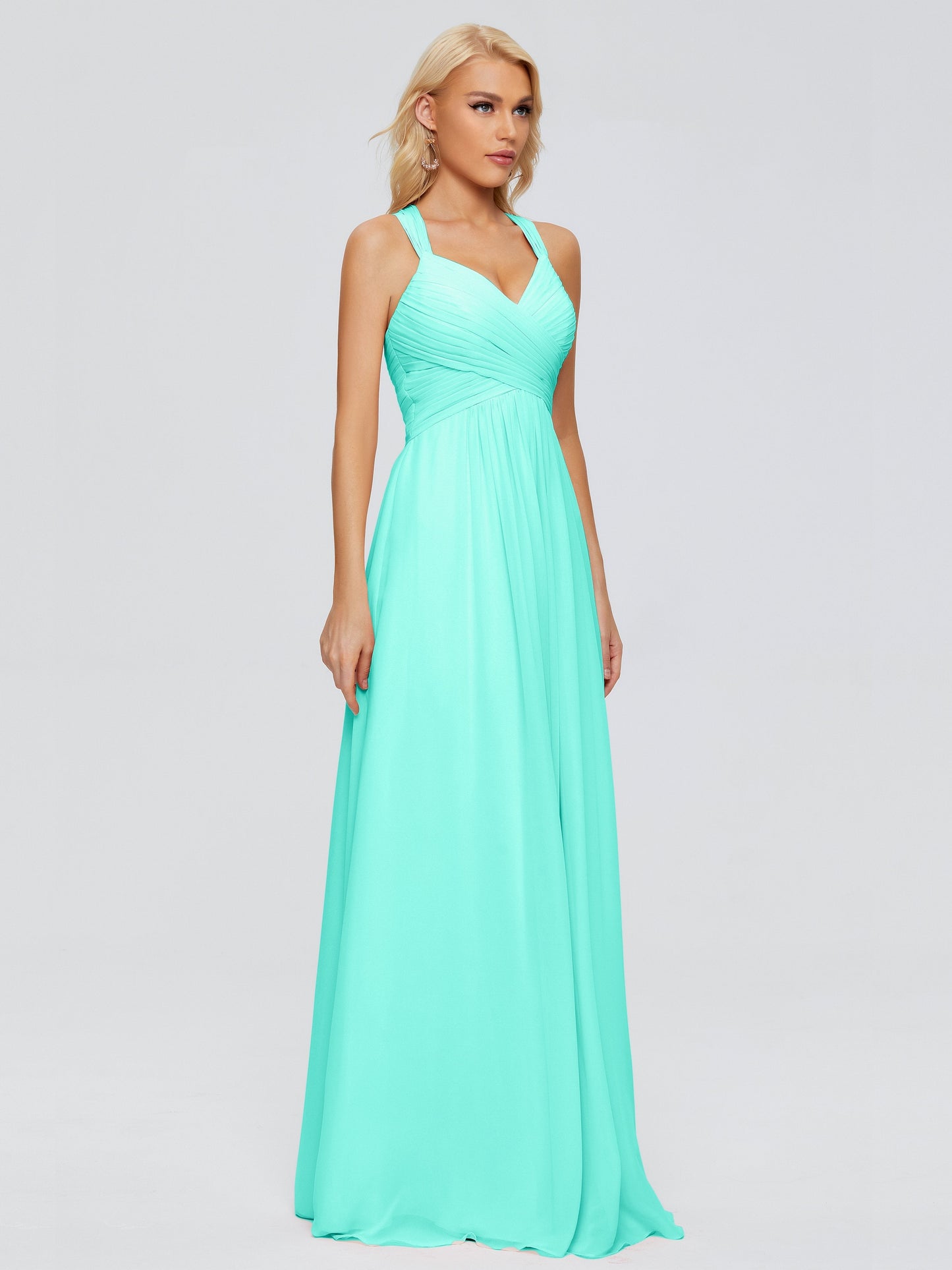 Josephine Spaghetti Straps Chiffon Bridesmaid Dresses