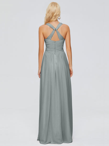 Josephine Spaghetti Straps Chiffon Bridesmaid Dresses