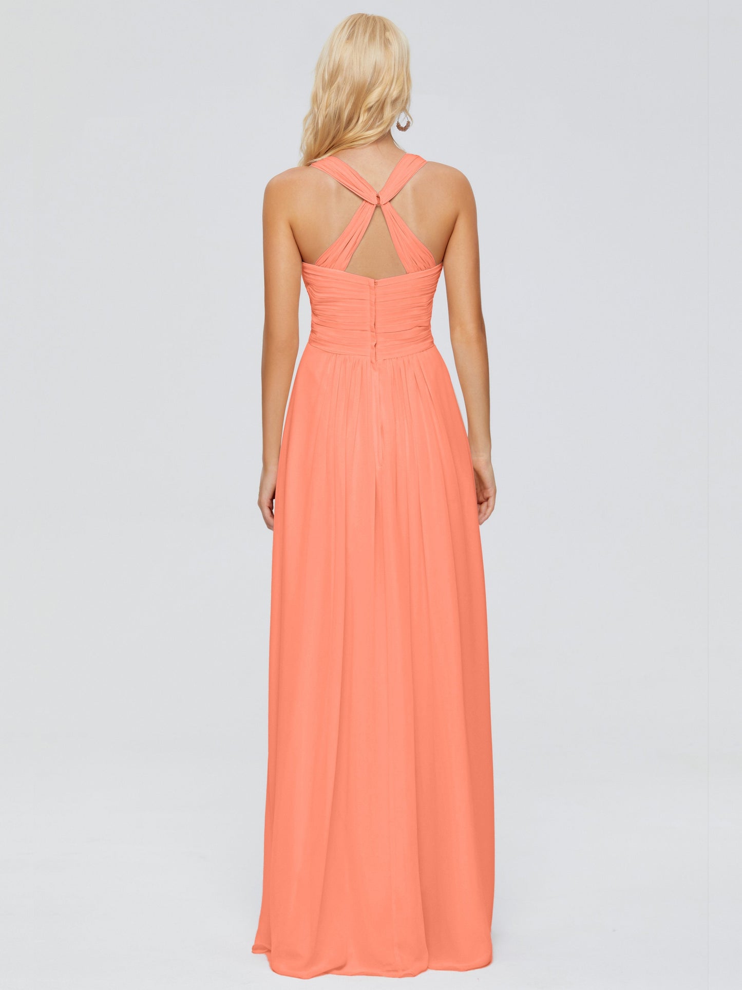Josephine Spaghetti Straps Chiffon Bridesmaid Dresses