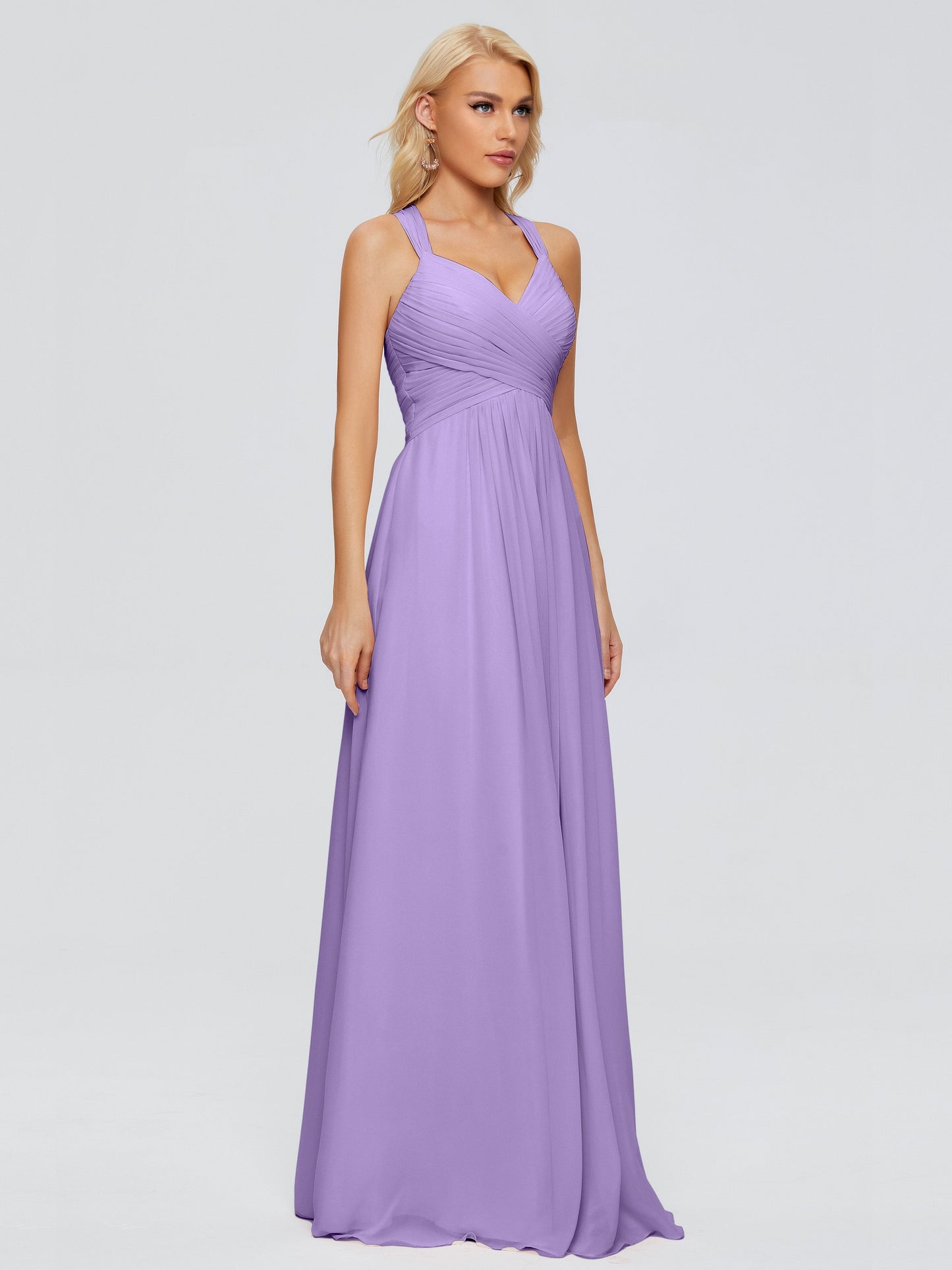 Josephine Spaghetti Straps Chiffon Bridesmaid Dresses