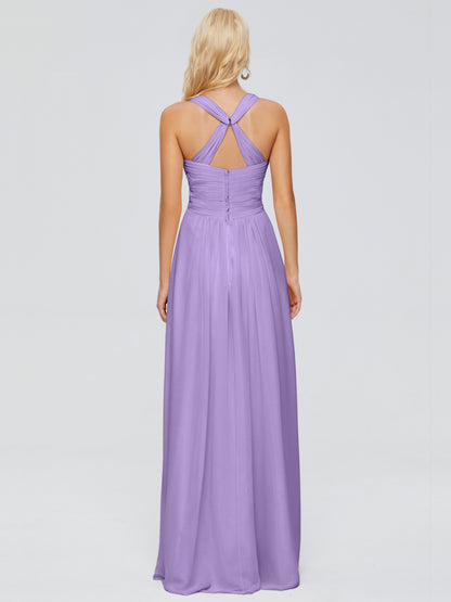 Josephine Spaghetti Straps Chiffon Bridesmaid Dresses
