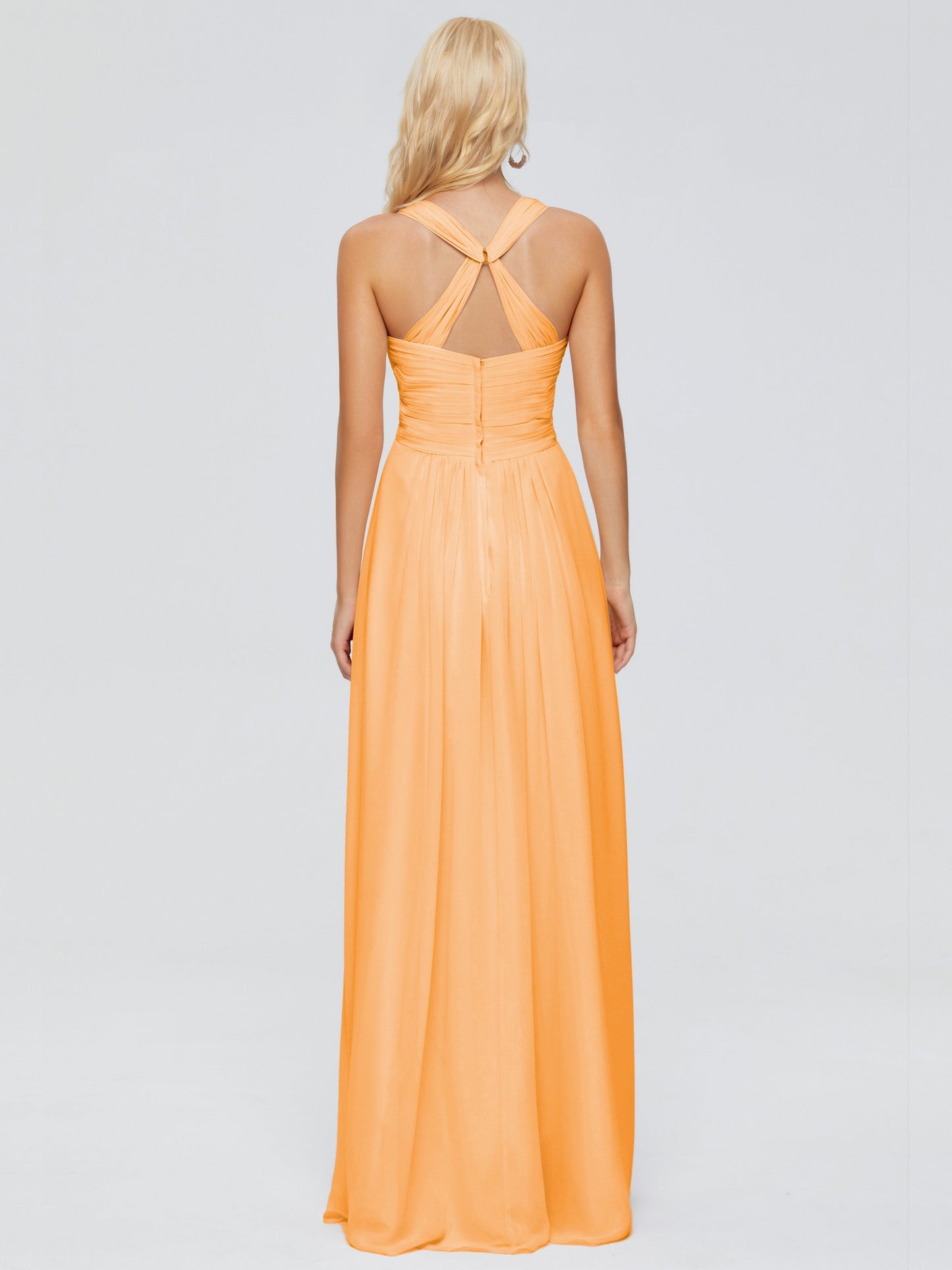 Josephine Spaghetti Straps Chiffon Bridesmaid Dresses