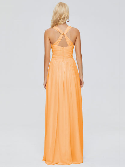 Josephine Spaghetti Straps Chiffon Bridesmaid Dresses