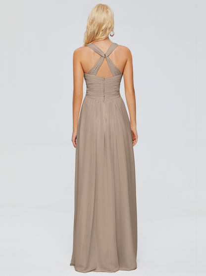 Josephine Spaghetti Straps Chiffon Bridesmaid Dresses