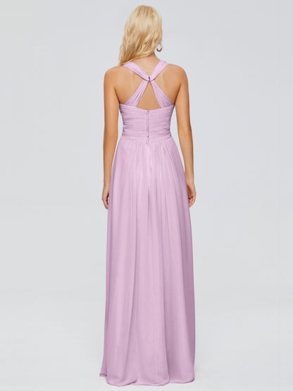 Josephine Spaghetti Straps Chiffon Bridesmaid Dresses