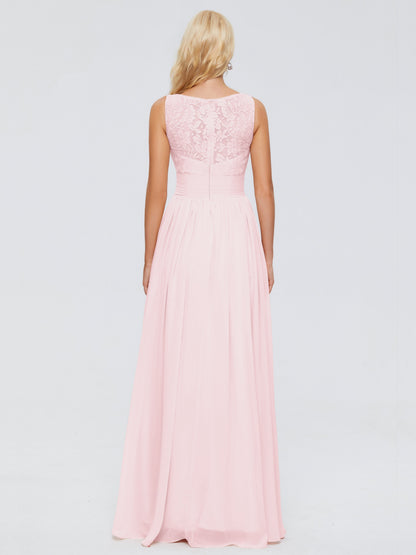 Kayla Straps Lace Chiffon Bridesmaid Dresses