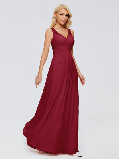 Kayla Straps Lace Chiffon Bridesmaid Dresses