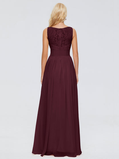 Kayla Straps Lace Chiffon Bridesmaid Dresses