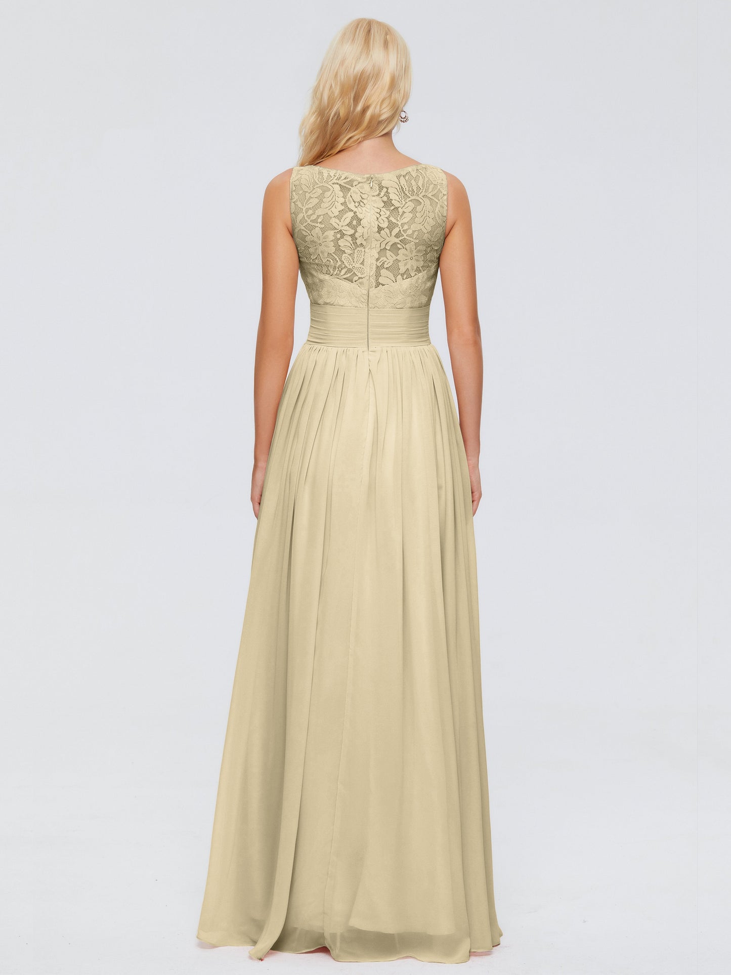 Kayla Straps Lace Chiffon Bridesmaid Dresses