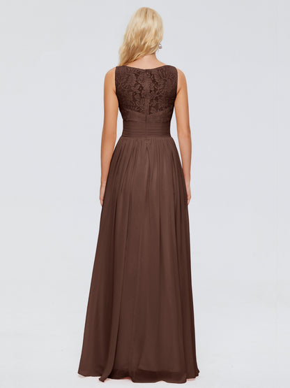 Kayla Straps Lace Chiffon Bridesmaid Dresses