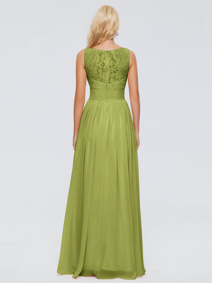 Kayla Straps Lace Chiffon Bridesmaid Dresses