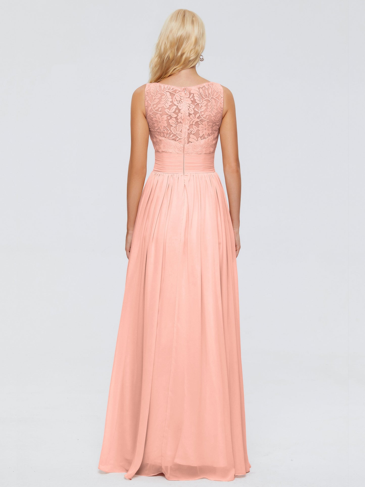 Kayla Straps Lace Chiffon Bridesmaid Dresses