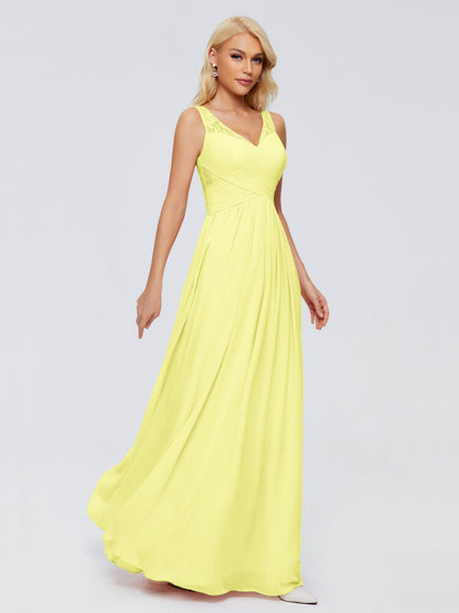 Kayla Straps Lace Chiffon Bridesmaid Dresses