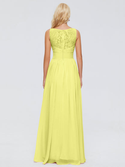 Kayla Straps Lace Chiffon Bridesmaid Dresses
