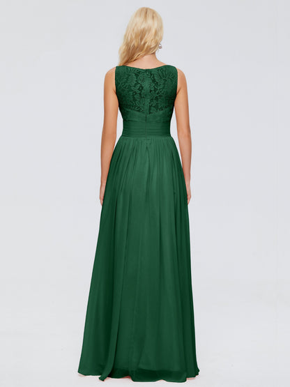 Kayla Straps Lace Chiffon Bridesmaid Dresses