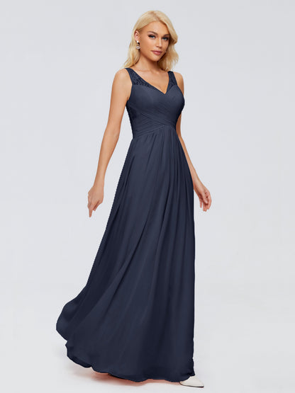 Kayla Straps Lace Chiffon Bridesmaid Dresses