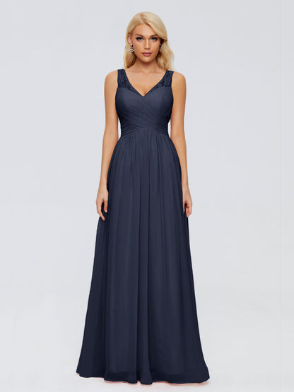 Kayla Straps Lace Chiffon Bridesmaid Dresses