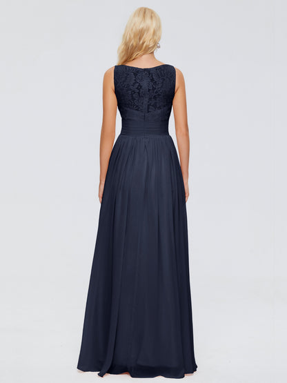 Kayla Straps Lace Chiffon Bridesmaid Dresses