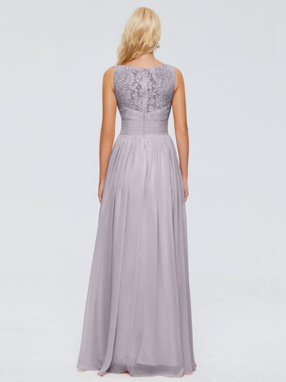Kayla Straps Lace Chiffon Bridesmaid Dresses